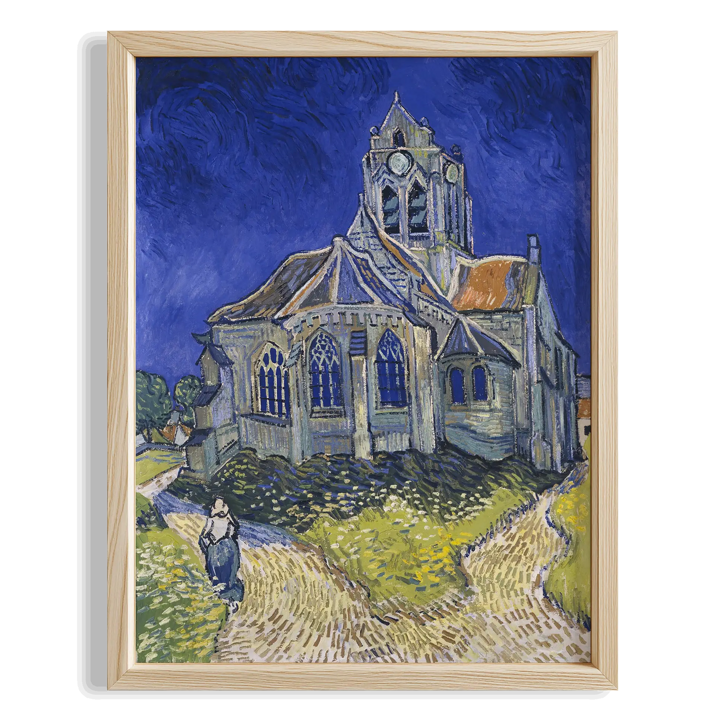 Kilise - Vincent Van Gogh Ahşap Duvar Tablosu