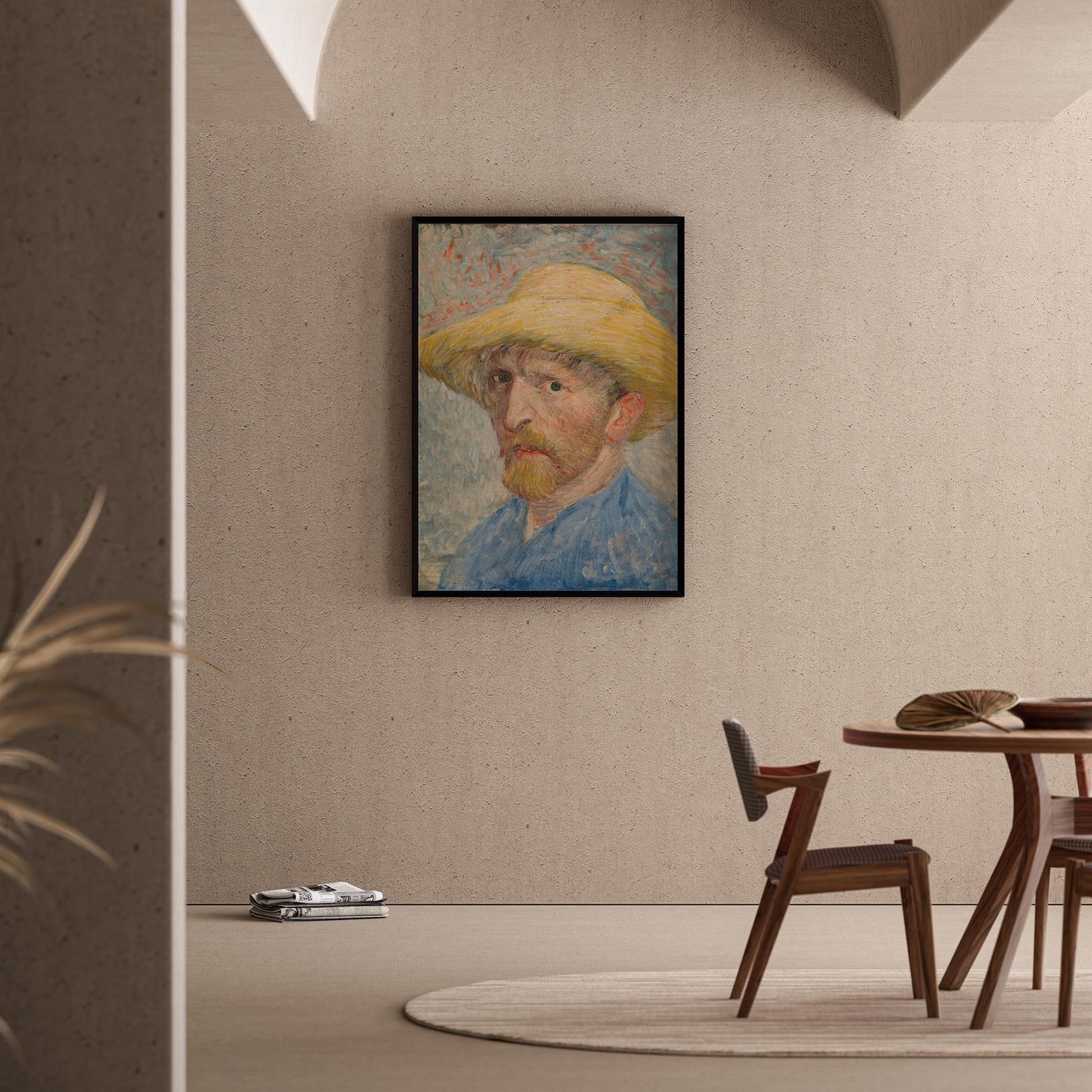 Şapkalı Adam - Vincent Van Gogh Ahşap Duvar Tablosu