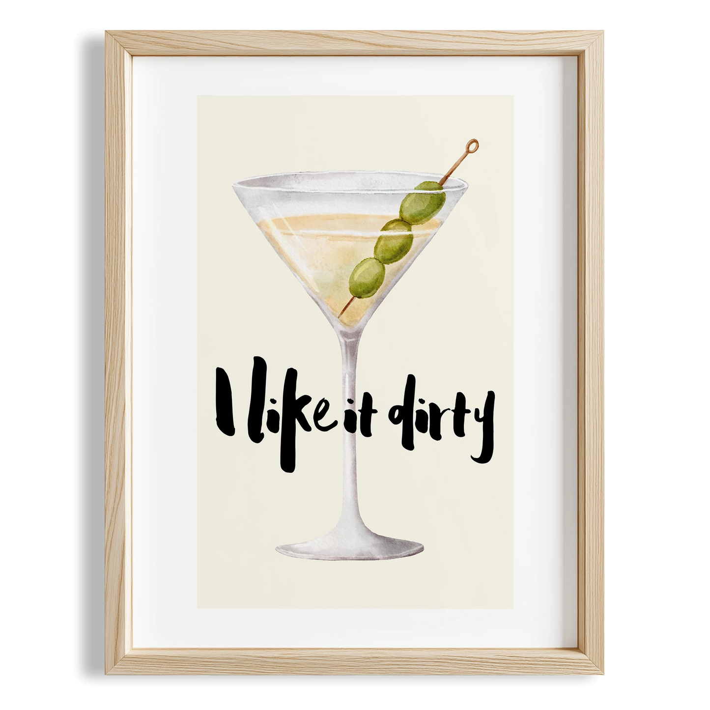 I like it dirty Tipografi Mutfak Duvar Tablosu