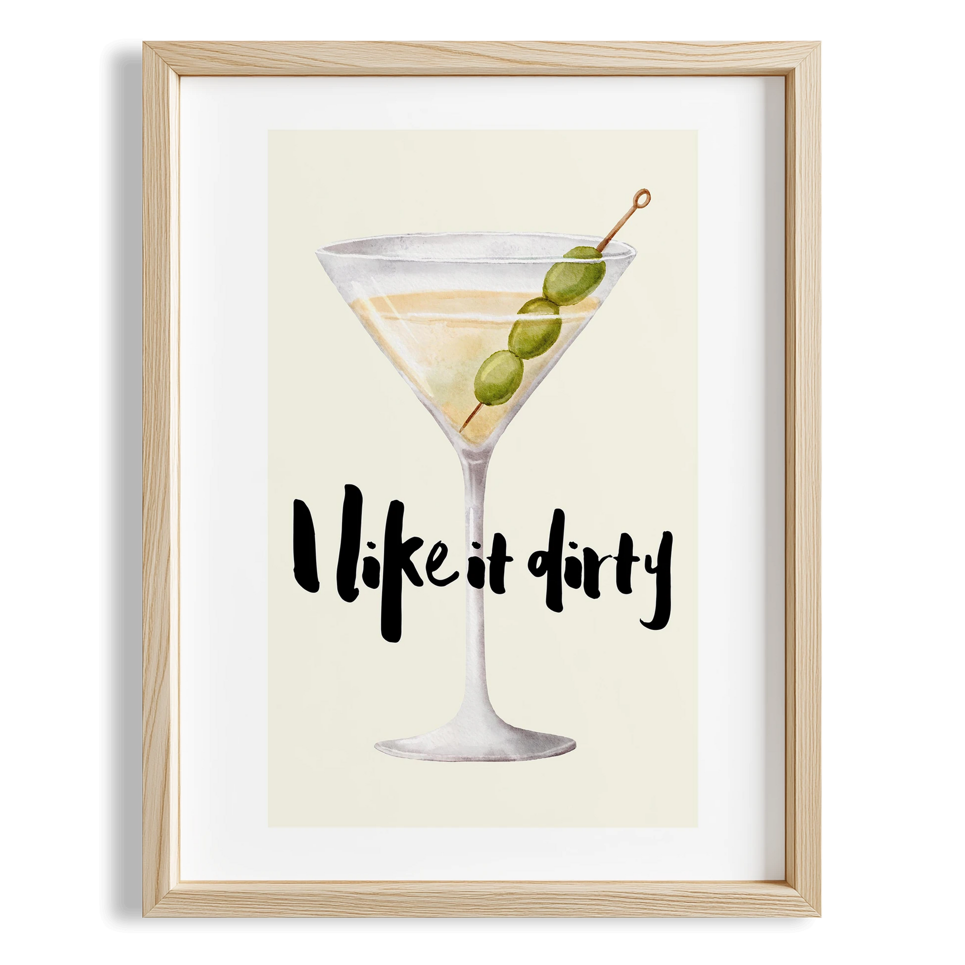 I like it dirty Tipografi Mutfak Duvar Tablosu
