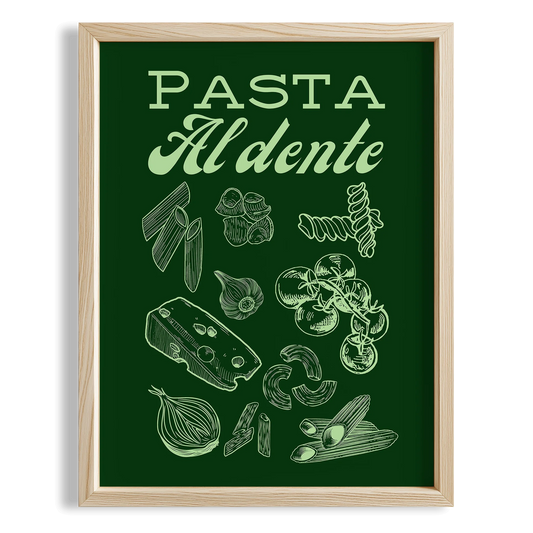 Pasta Al Dente Akdeniz İtalya Koleksiyonu Mutfak Duvar Tablosu