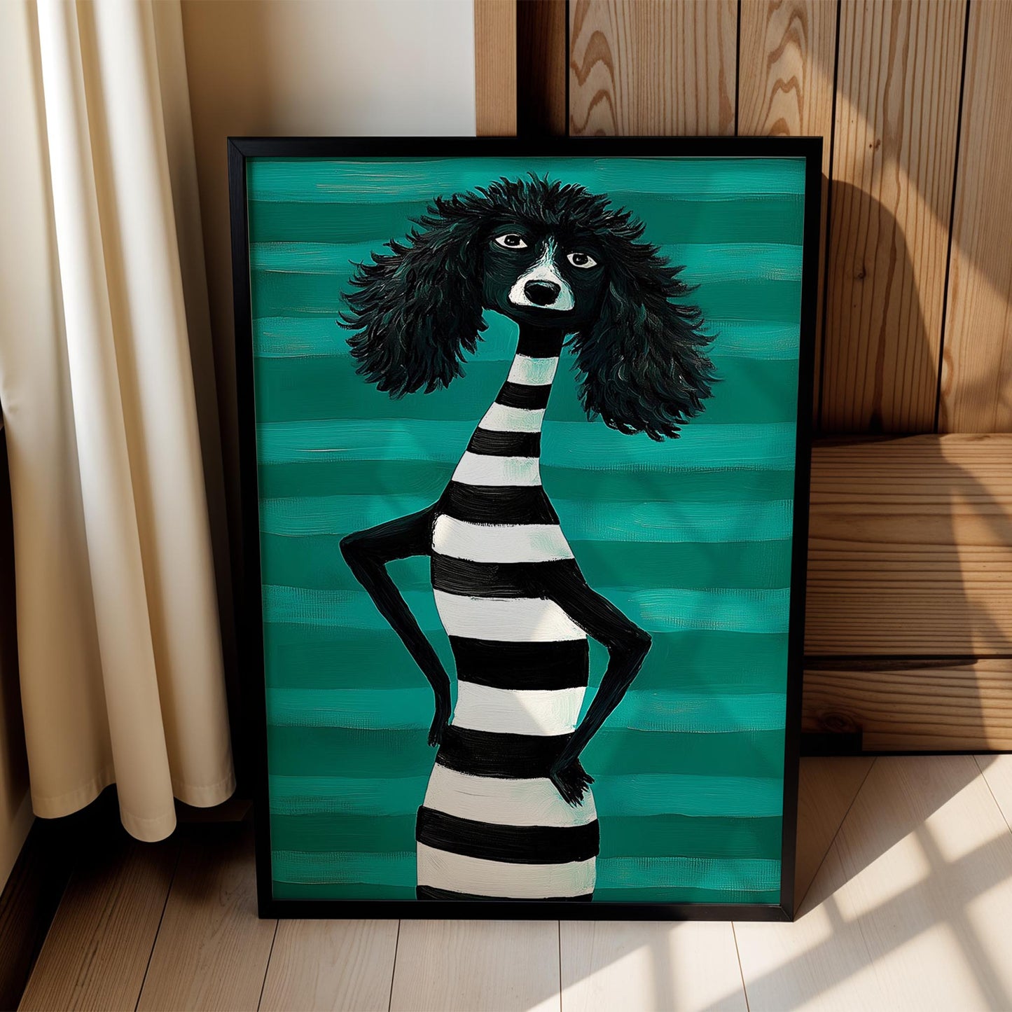 Çizgili Poddle Köpek II - Stil