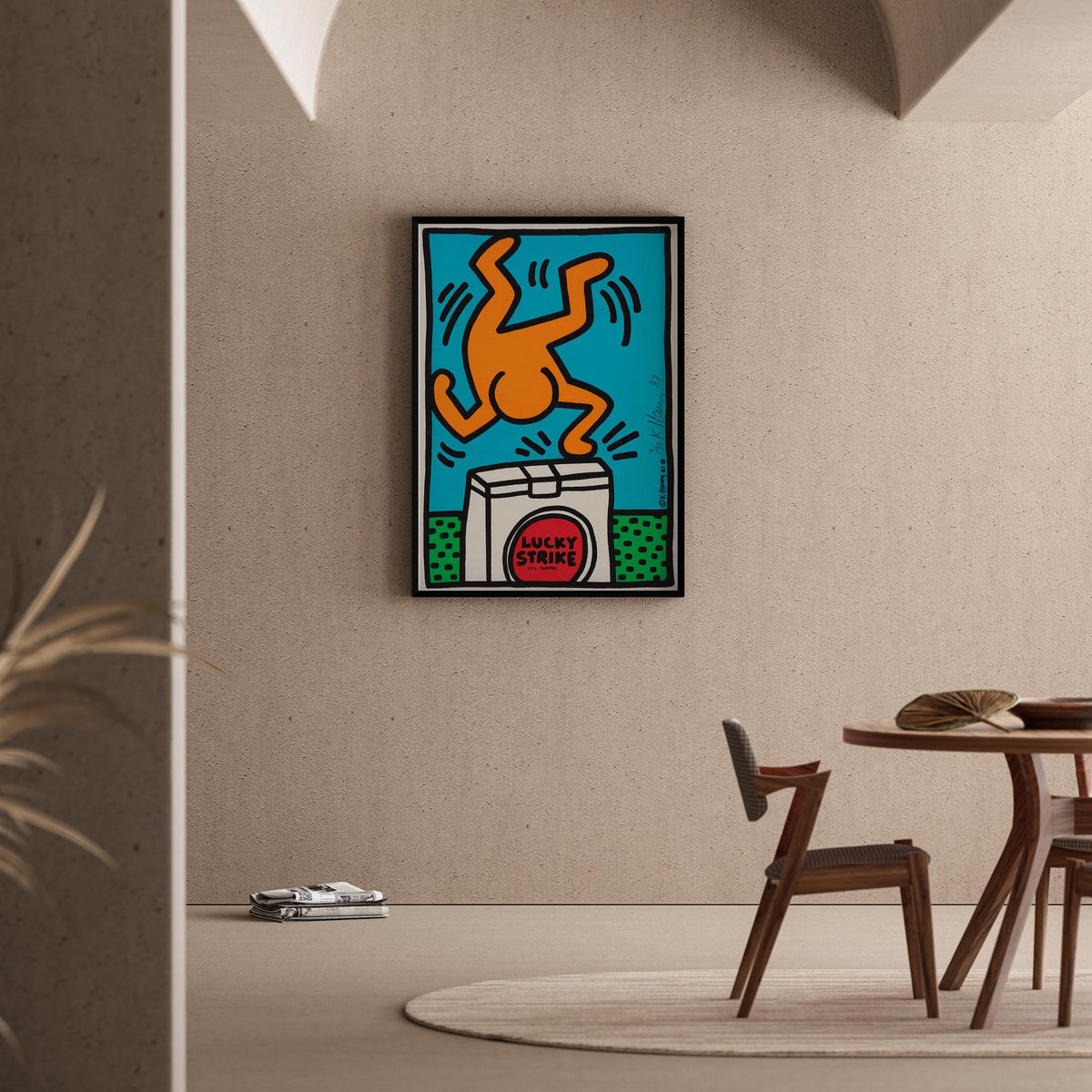 Enerjik Dans - Keith Haring Ahşap Duvar Tablosu