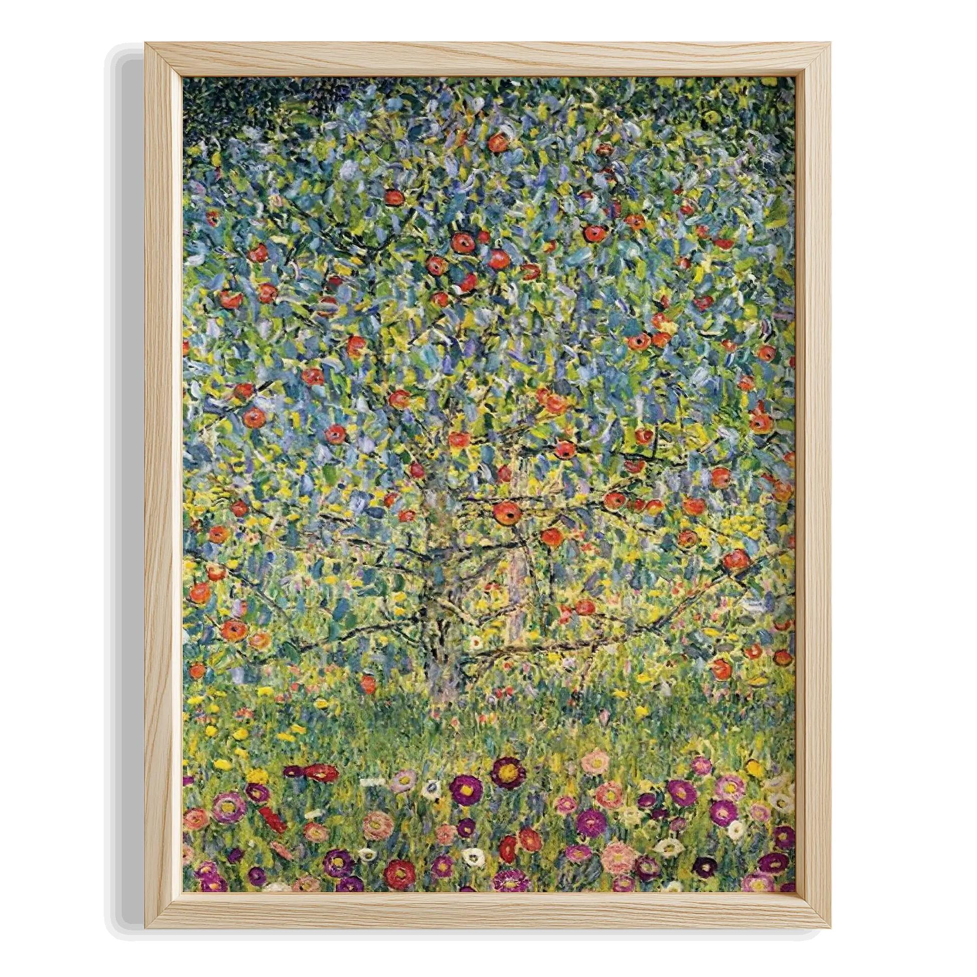 Çiçekli Çayır - Gustav Klimt Ahşap Duvar Tablosu