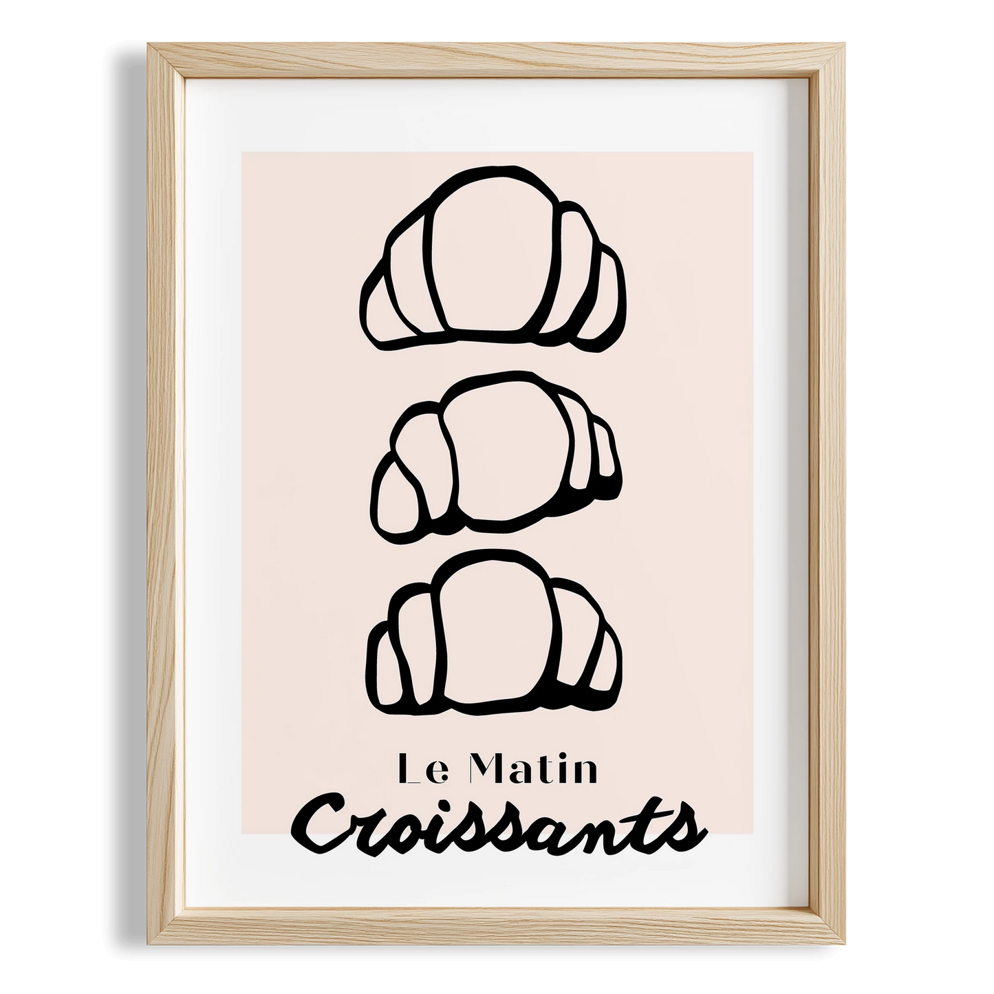 Le Matin Croissants Fransız Sabah Koleksiyonu Mutfak Duvar Tablosu III