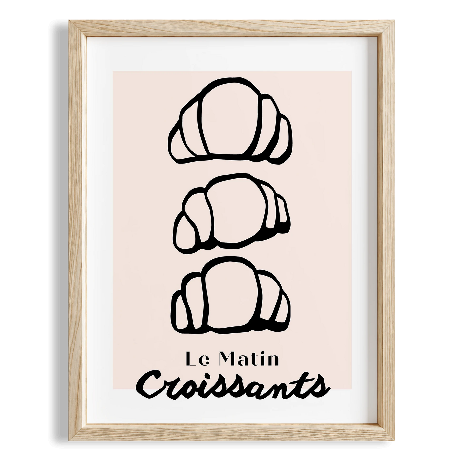 Le Matin Croissants Fransız Sabah Koleksiyonu Mutfak Duvar Tablosu III