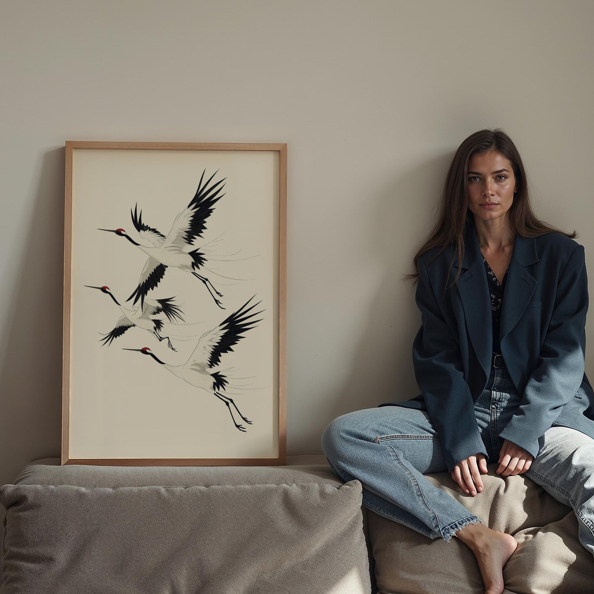 Minimalist Balıkçıl Kuşları