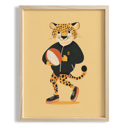Sporcu Leopar - Krem Fon