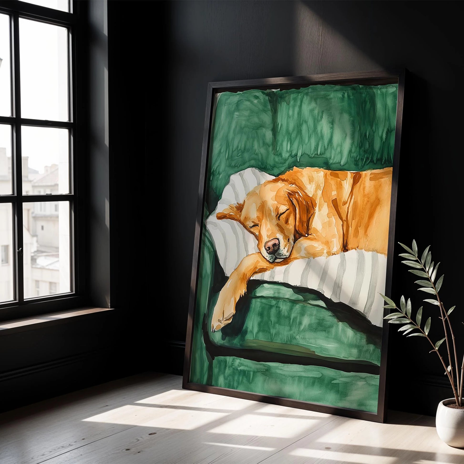 Köpek Portre XIII - Golden Retriever Zümrüt