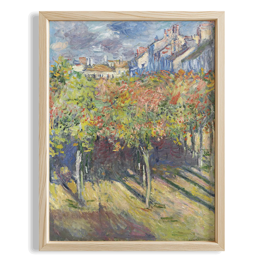 Sonbahar Bağı - Claude Monet Ahşap Duvar Tablosu