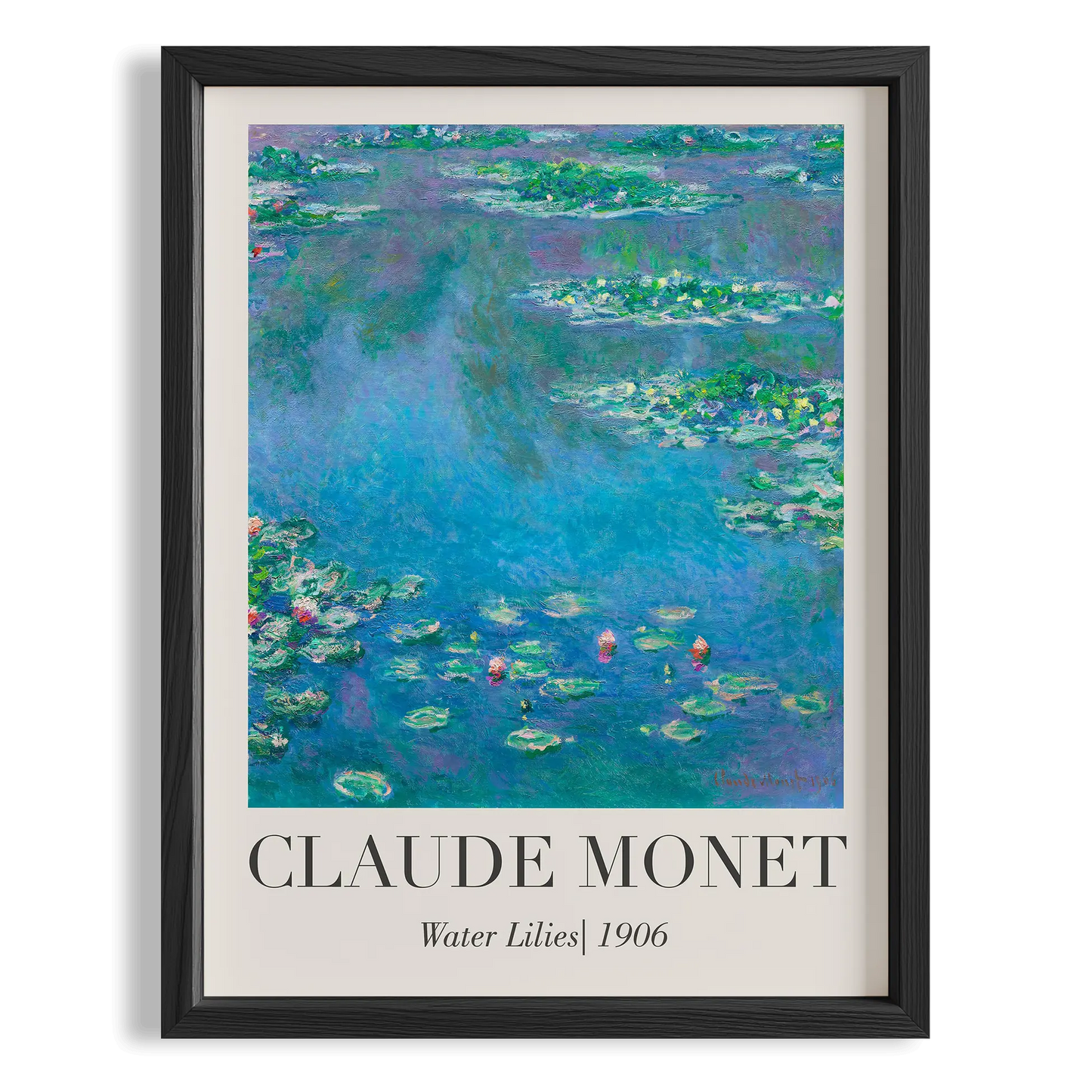 Nilüfer Göleti - Claude Monet Ahşap Duvar Tablosu