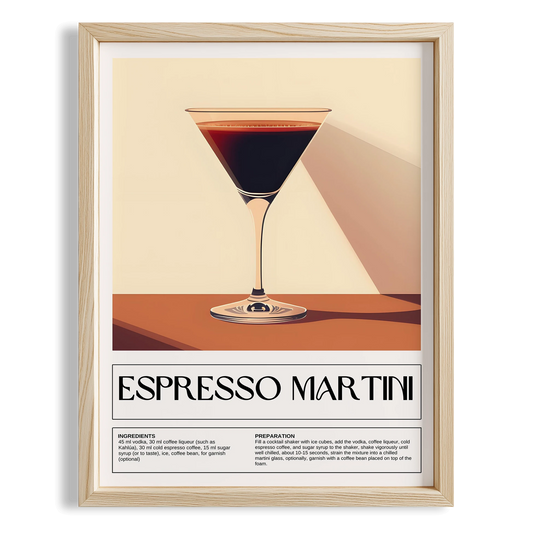 Espresso Martini Kokteyl Tarifi Mutfak Duvar Tablosu
