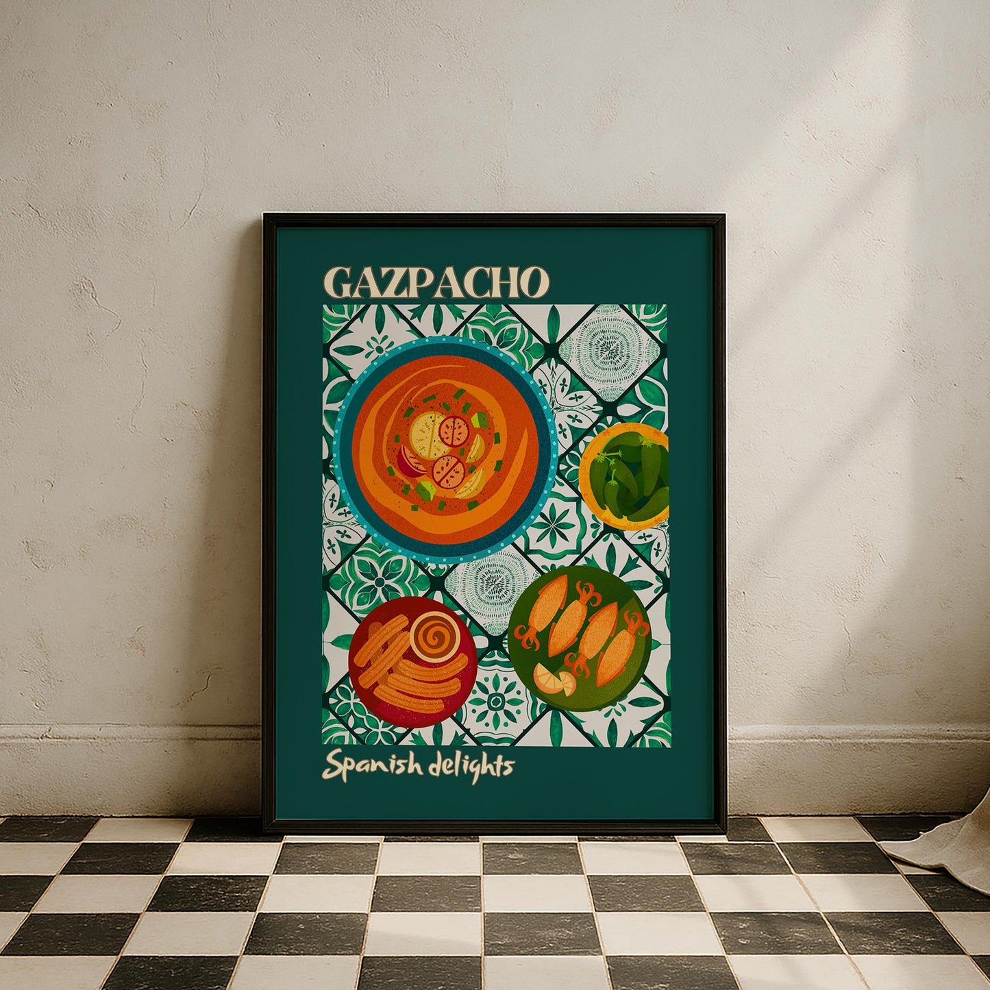 Gazpacho Verde İspanya Koleksiyonu Mutfak Duvar Tablosu