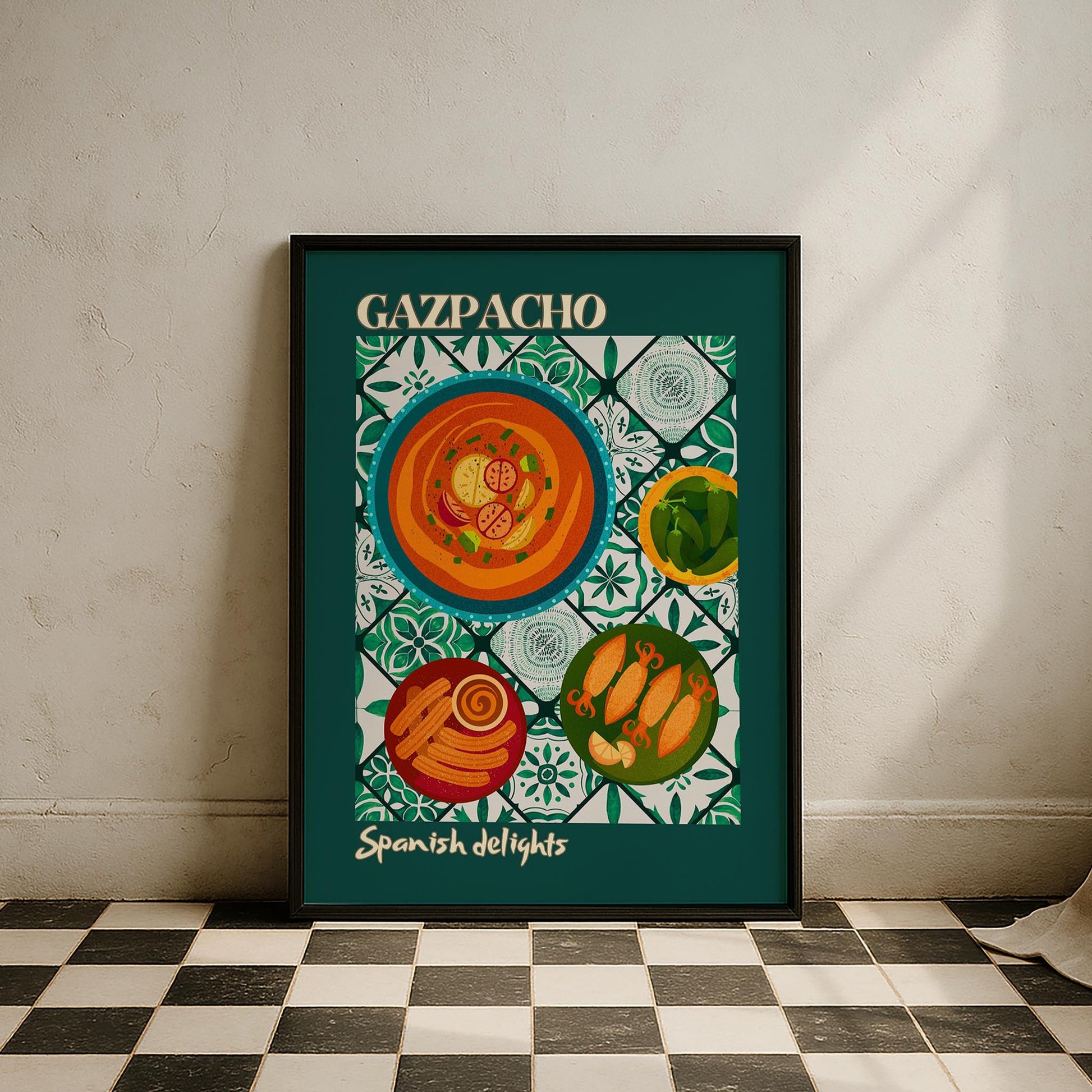 Gazpacho Verde İspanya Koleksiyonu Mutfak Duvar Tablosu