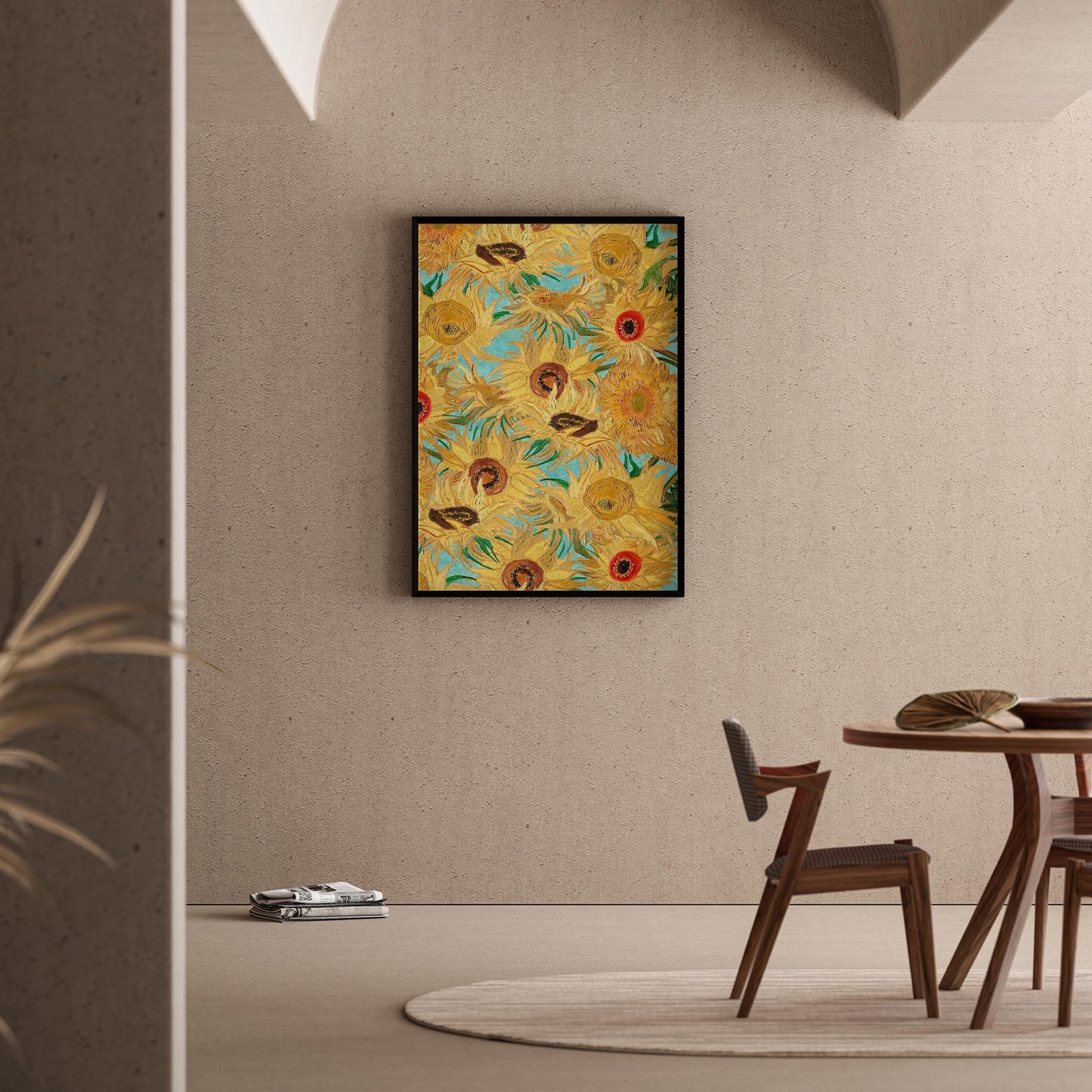 Arı ve Çiçekler - Vincent Van Gogh Ahşap Duvar Tablosu