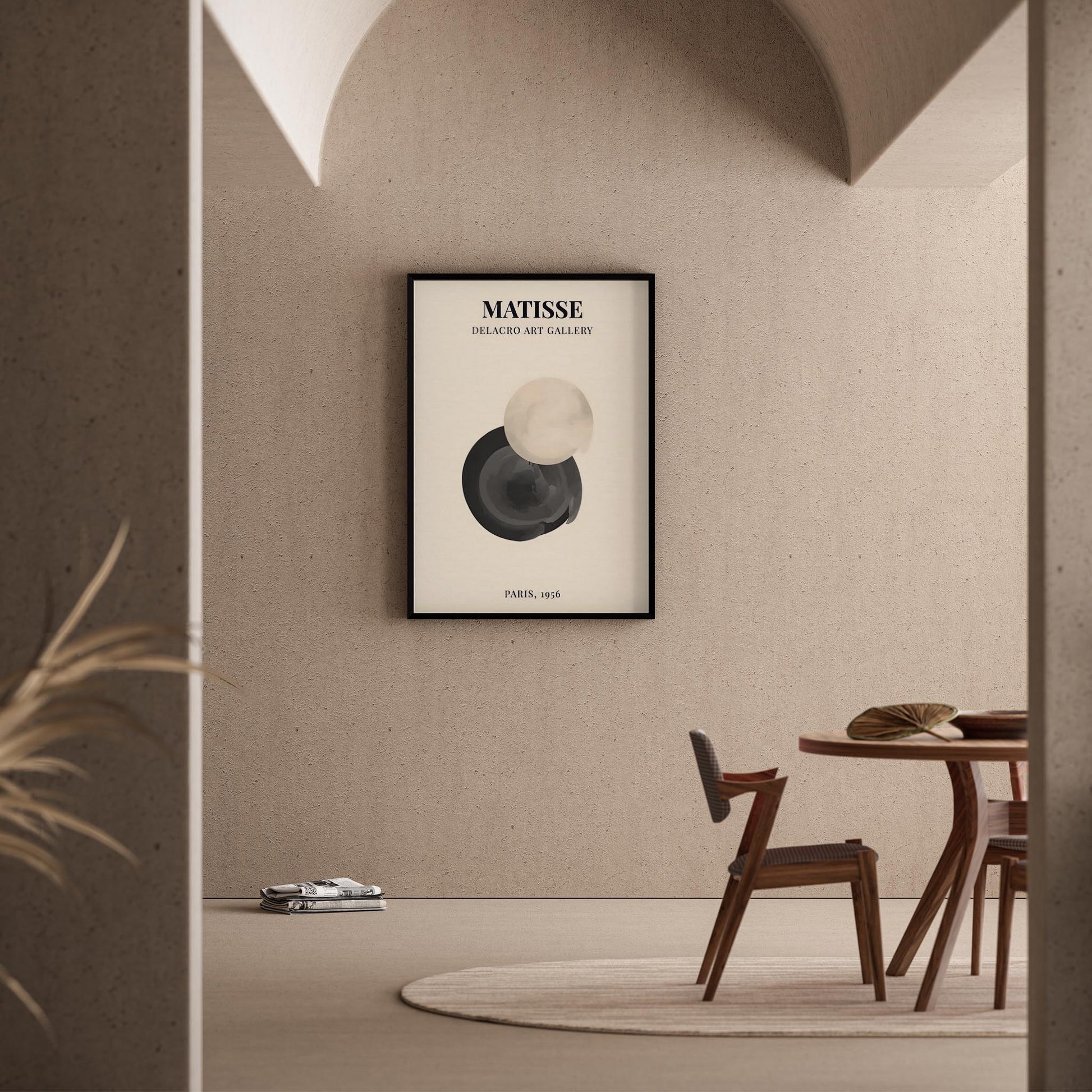 Matisse Kağıt Kesimleri Serisi Minimalist Soyut Sanat I Duvar Tablosu