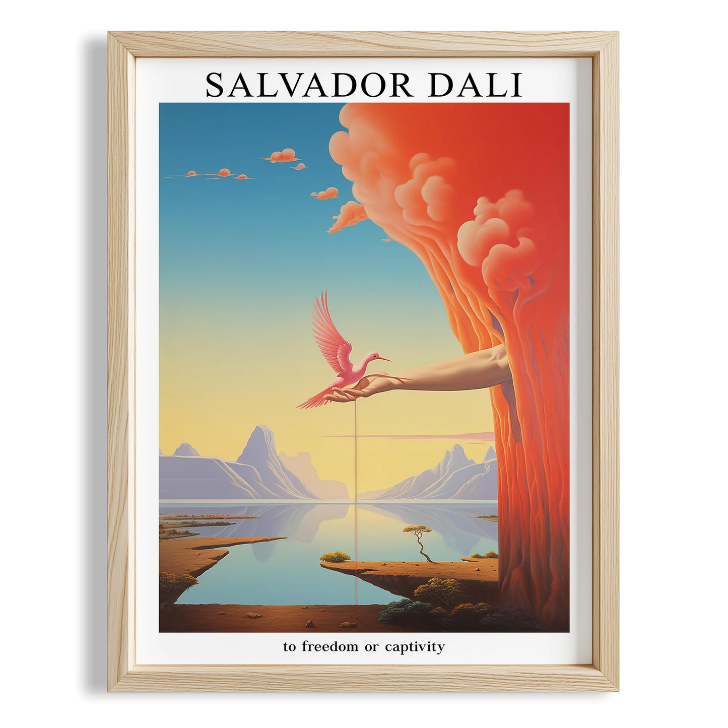 Ufuktaki Kuş - Salvador Dali Ahşap Duvar Tablosu