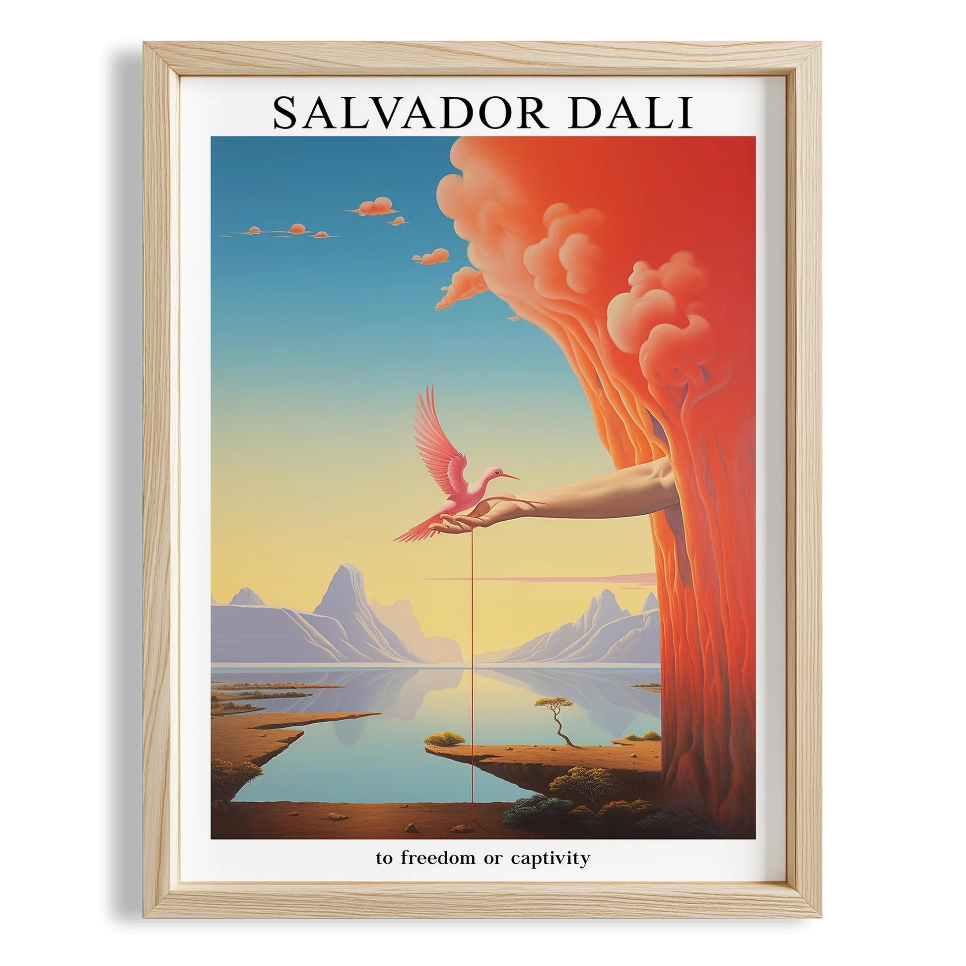 Ufuktaki Kuş - Salvador Dali Ahşap Duvar Tablosu