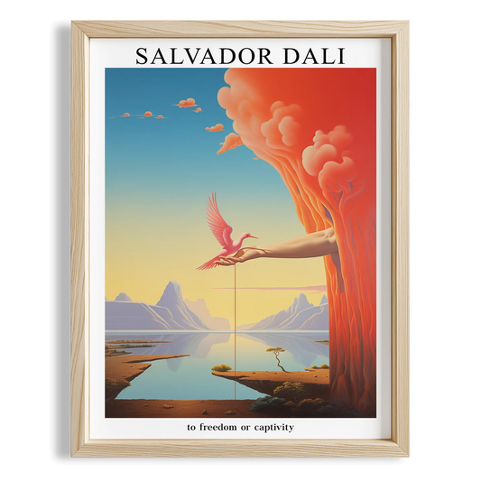 Ufuktaki Kuş - Salvador Dali Ahşap Duvar Tablosu