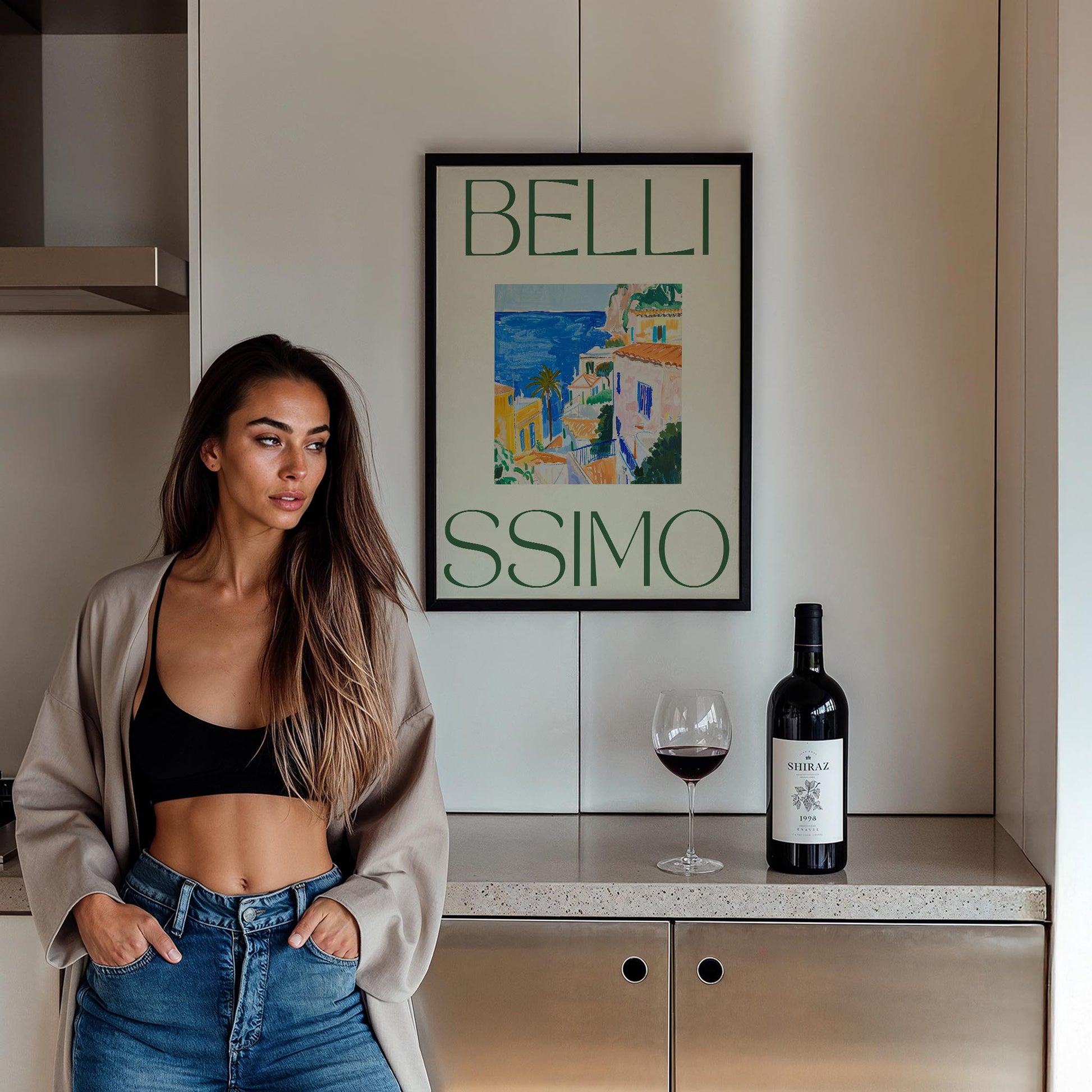 Bellissimo Akdeniz İtalya Koleksiyonu Mutfak Duvar Tablosu