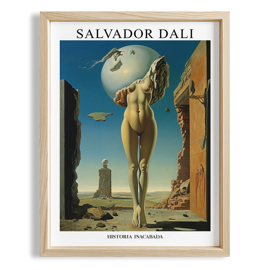 Uzun Bacaklı Fil - Salvador Dali Ahşap Duvar Tablosu