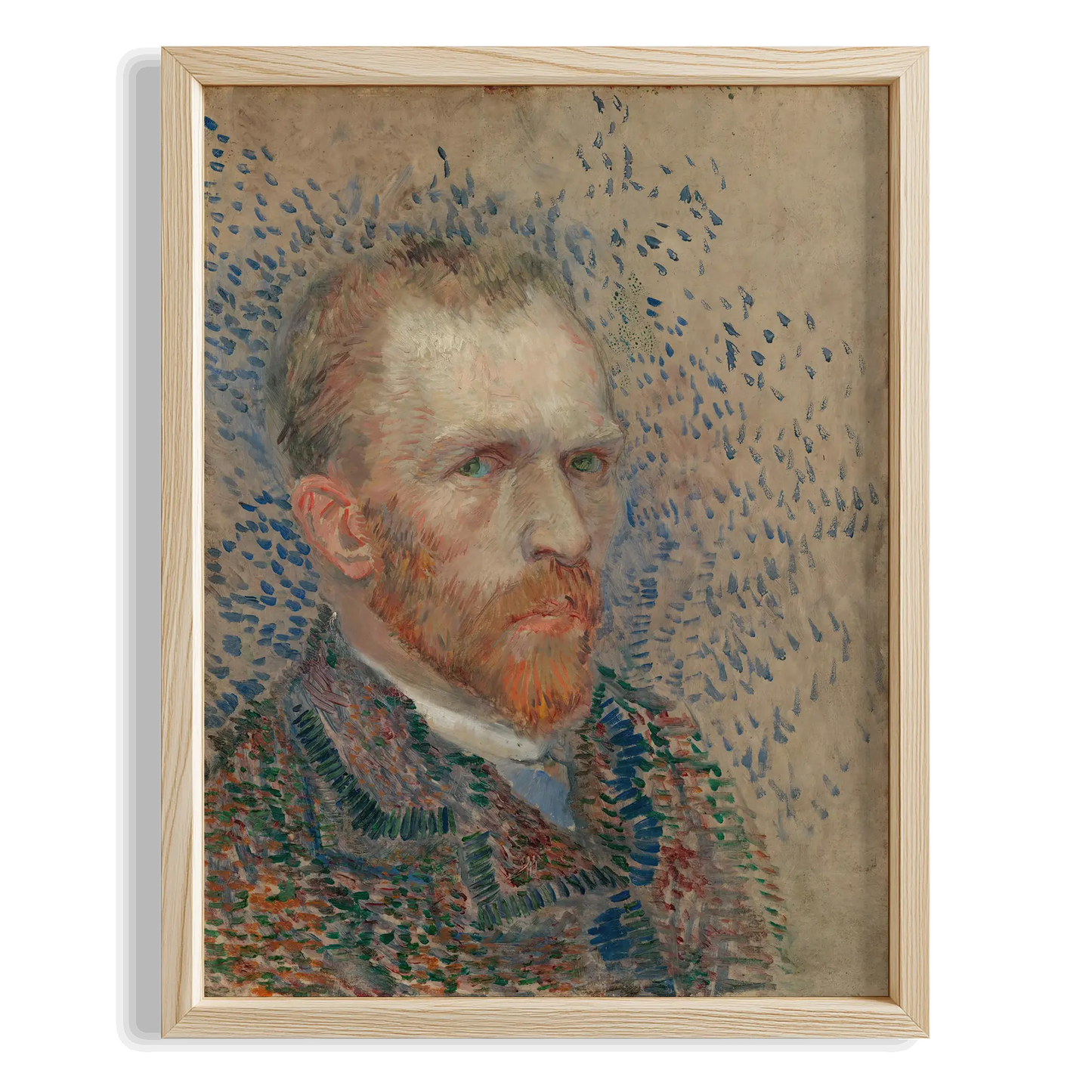 Vincent van Gogh Portresi - Vincent Van Gogh Ahşap Duvar Tablosu