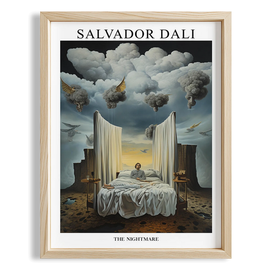 Bulutların Altında Oda - Salvador Dali Ahşap Duvar Tablosu