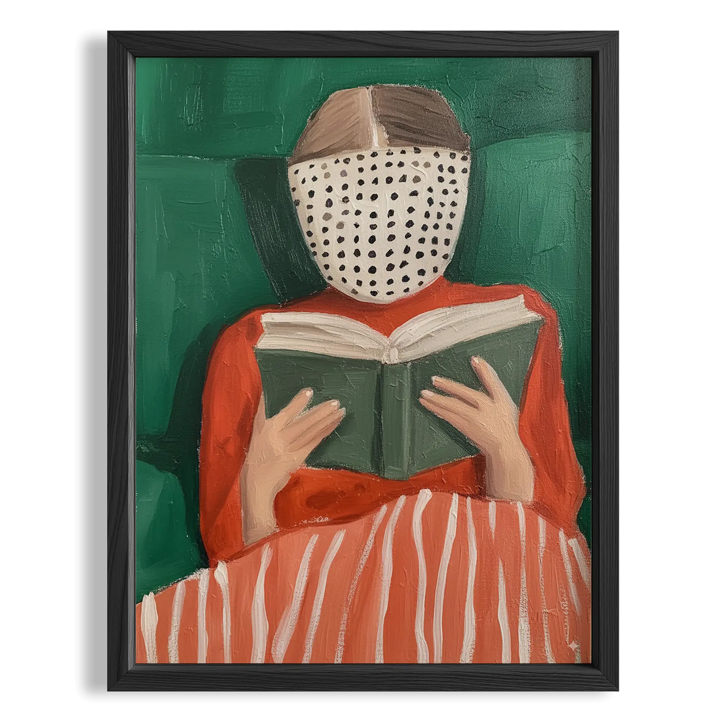 Kadın Portre XXVIII - Kitap Okuyan Zümrüt