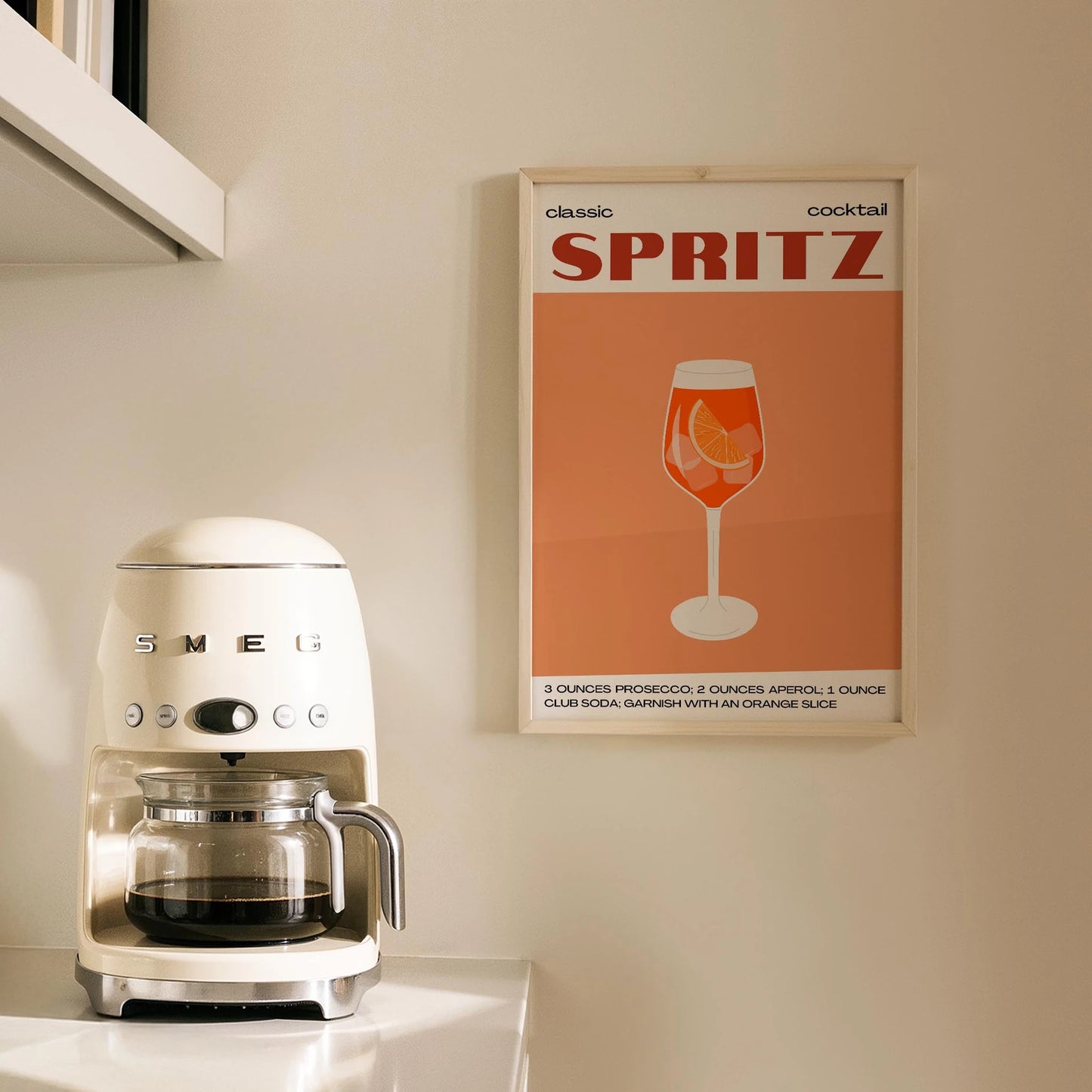 Classic Spritz Kokteyl Tarifi Mutfak Duvar Tablosu