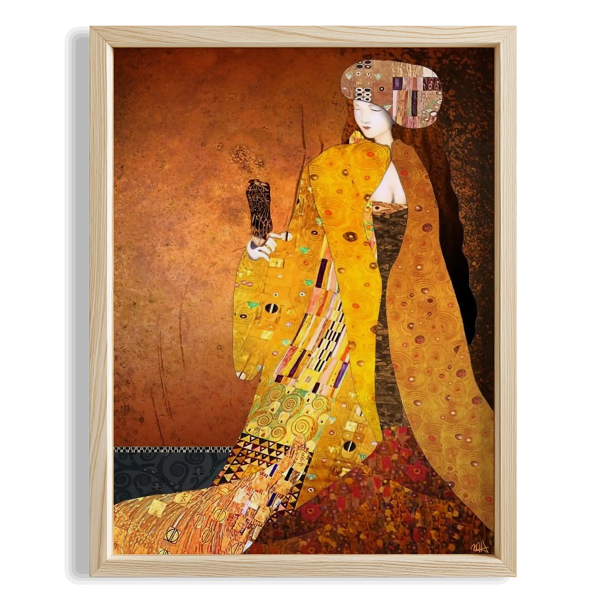 Adele Bloch-Bauer II - Gustav Klimt Ahşap Duvar Tablosu