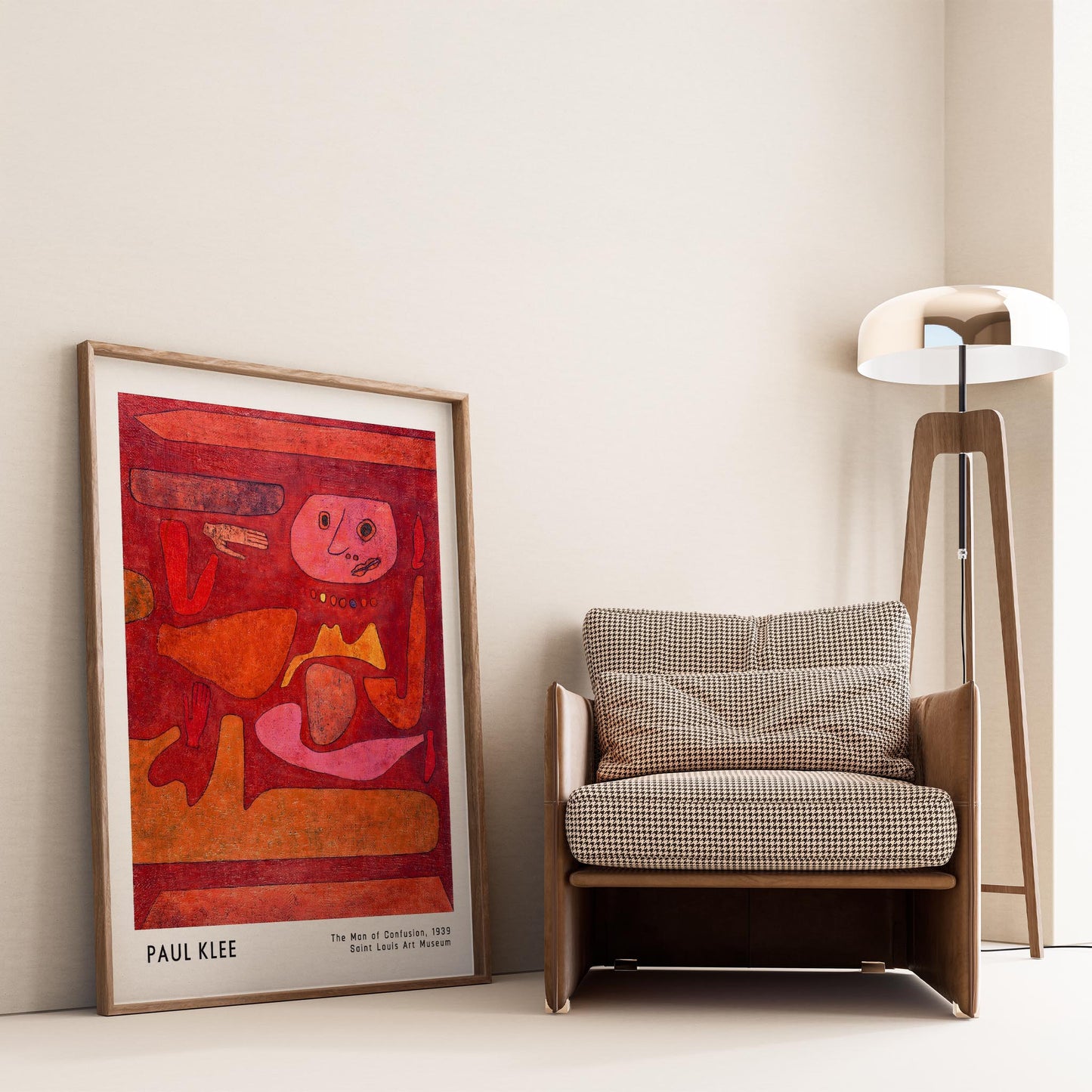 Paul Klee Kafa Karışıklığı Adamı 1939 Suluboya I Duvar Tablosu