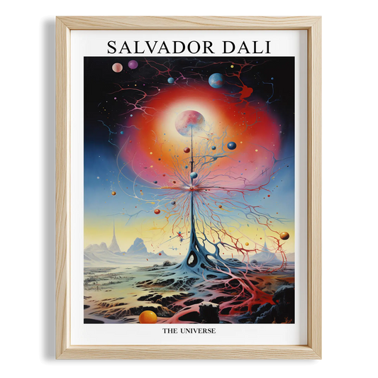 Kozmik Patlama - Salvador Dali Ahşap Duvar Tablosu