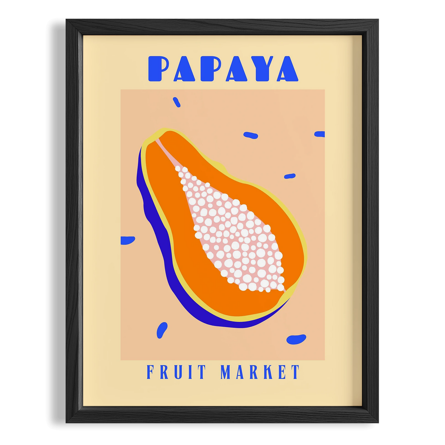 Papaya Fruits Market Mutfak Duvar Tablosu