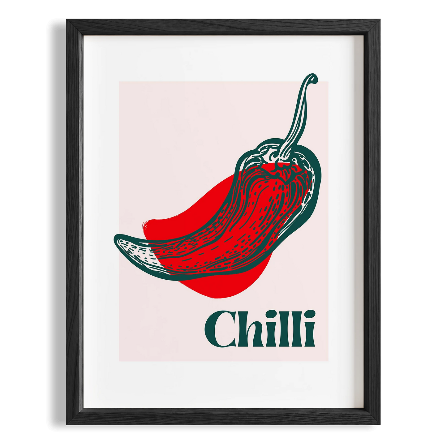 Chilli Acı Biber Sebzeler Mutfak Duvar Tablosu