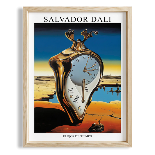 Zamanın Akışı - Salvador Dali Ahşap Duvar Tablosu
