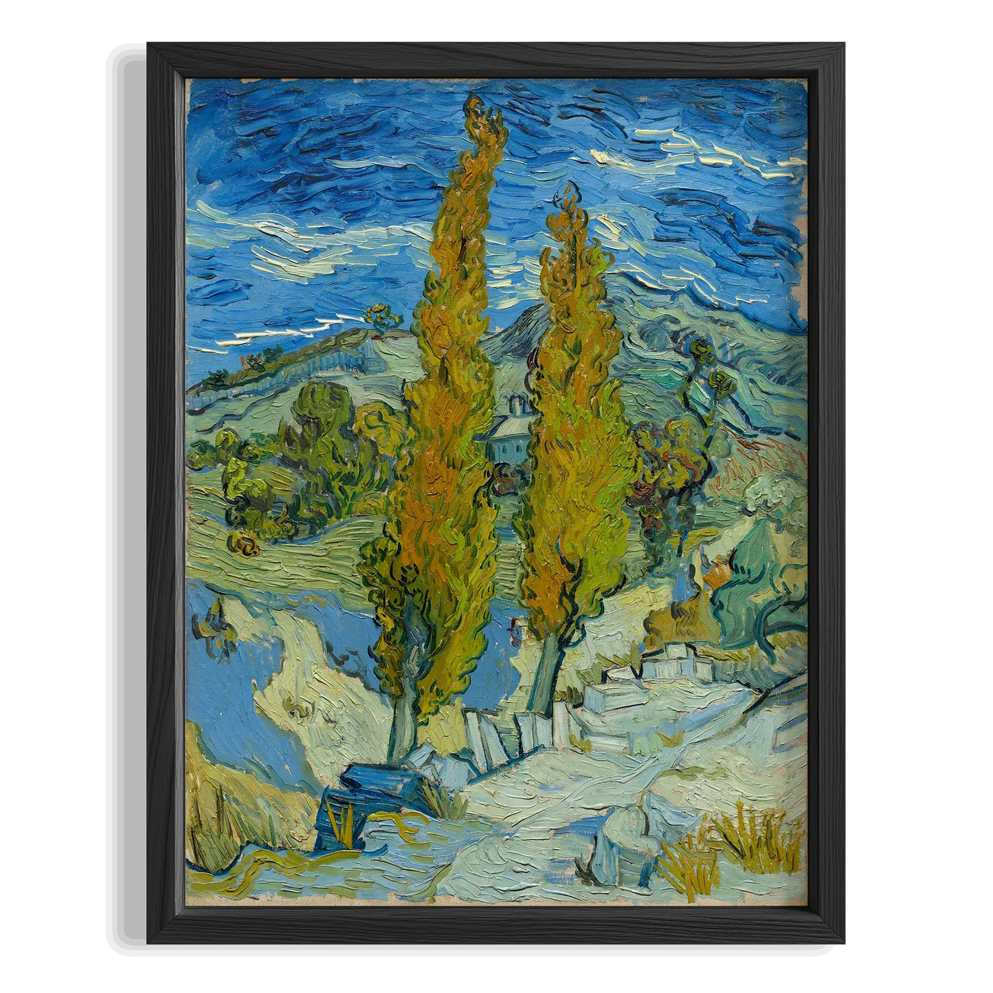 İki Servi - Vincent Van Gogh Ahşap Duvar Tablosu