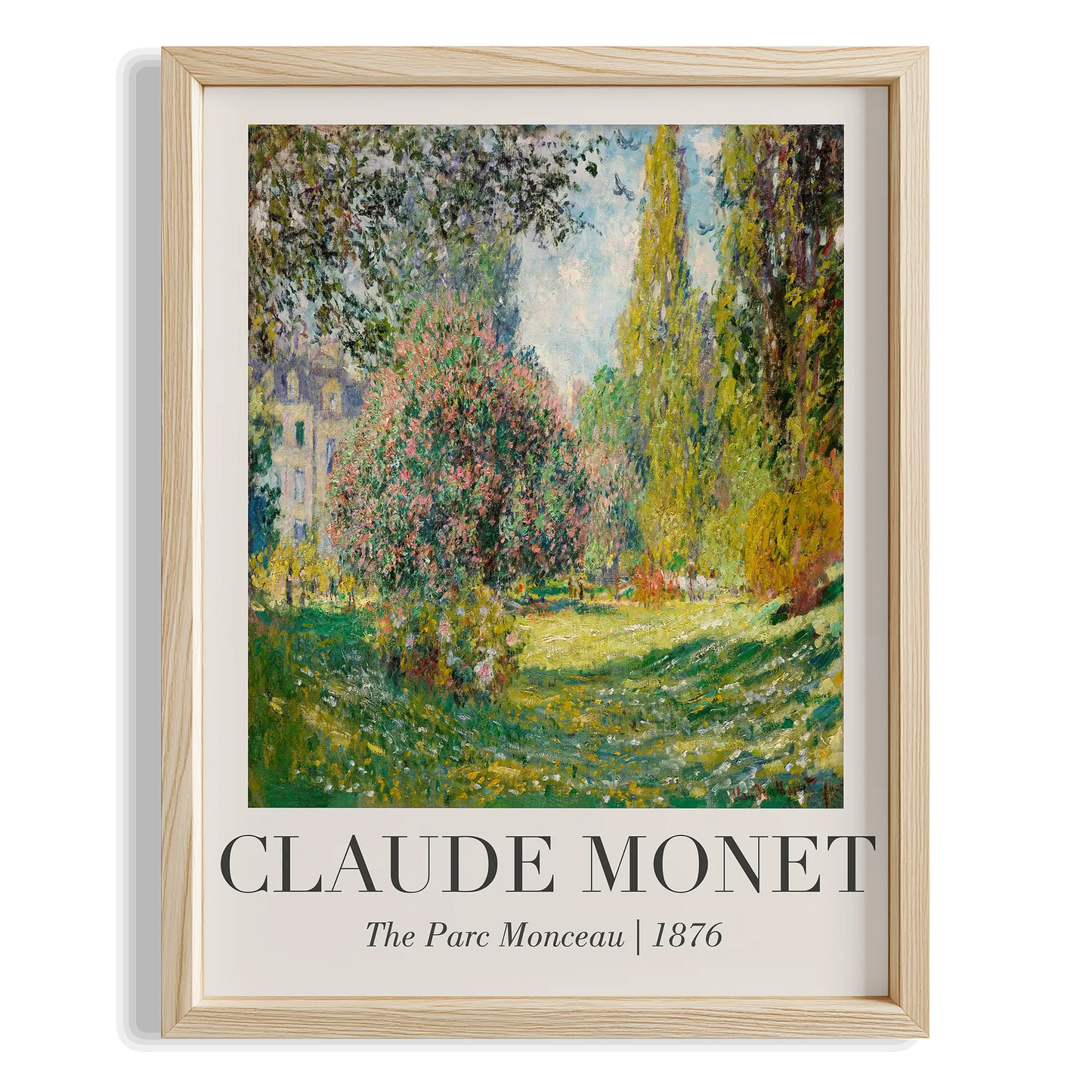 Bahar Bahçesi - Claude Monet Ahşap Duvar Tablosu