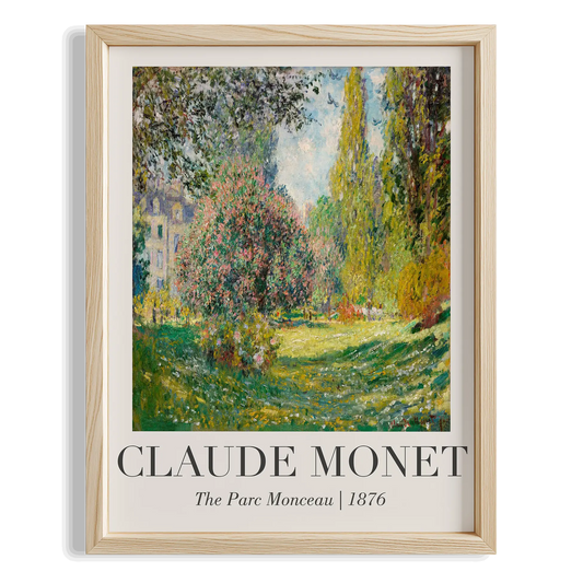 Bahar Bahçesi - Claude Monet Ahşap Duvar Tablosu