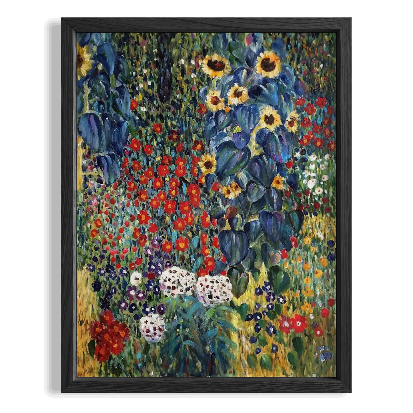 Çiçek Bahçesi - Gustav Klimt Ahşap Duvar Tablosu