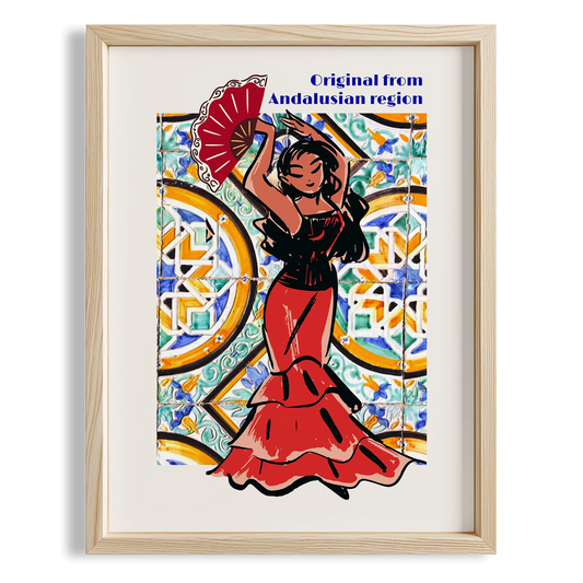 Flamenco Seramik Desen II Akdeniz İspanya Koleksiyonu Mutfak Duvar Tablosu