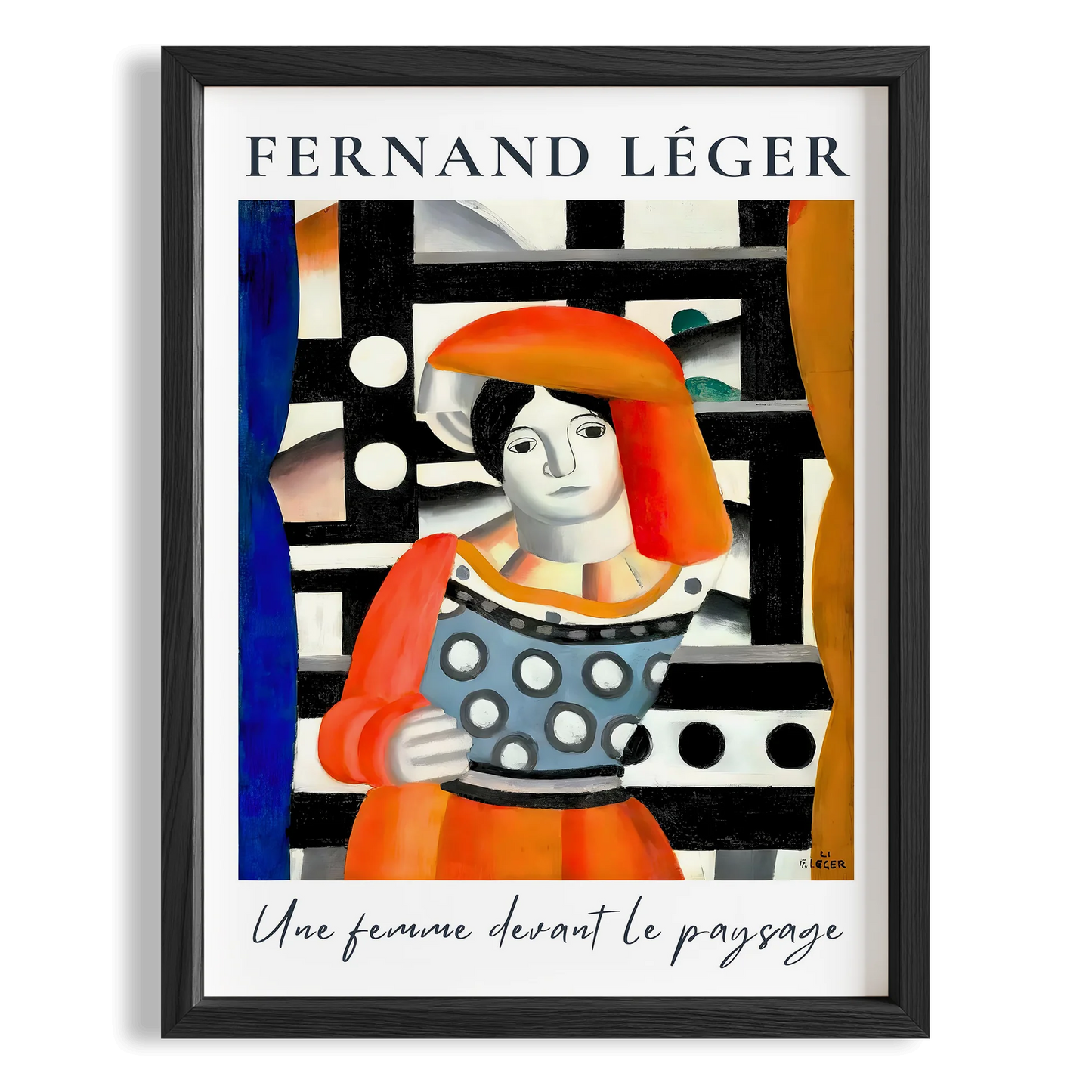 Fernand Leger V Duvar Tablosu