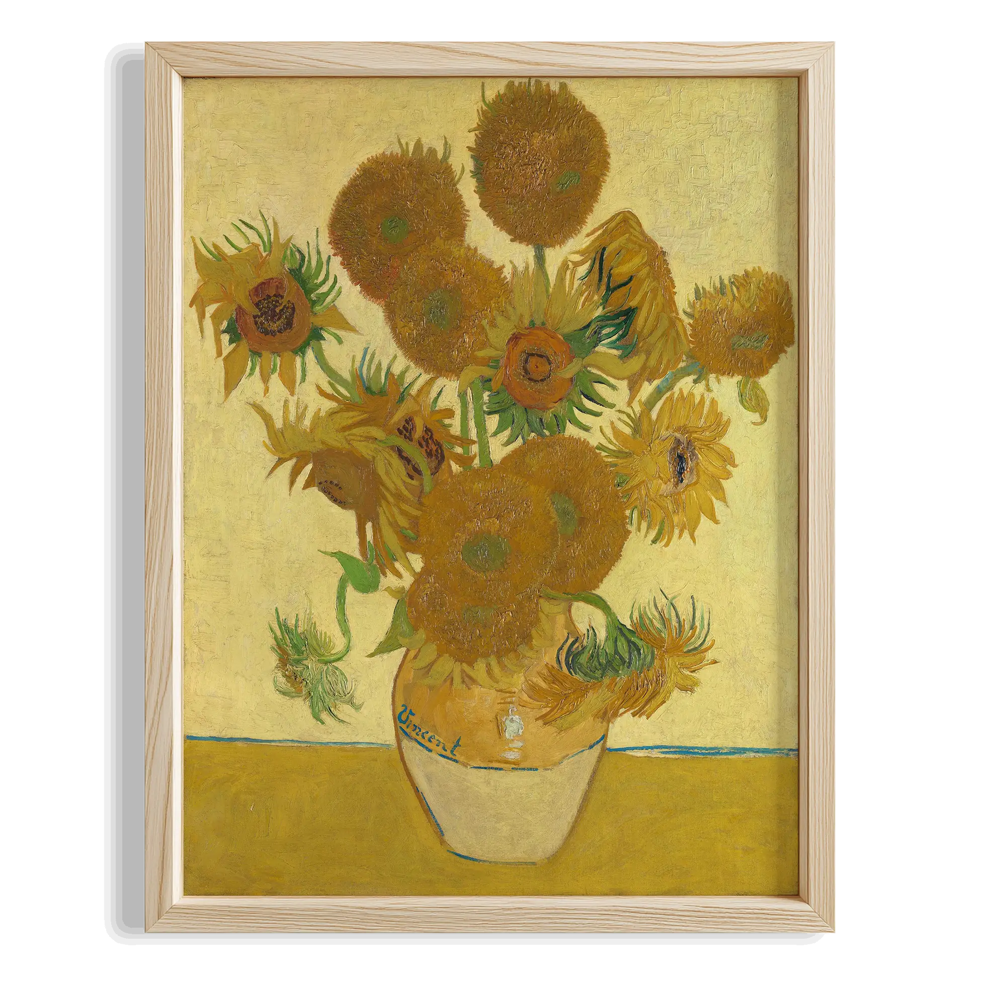 Ayçiçekleri - Vincent Van Gogh Ahşap Duvar Tablosu