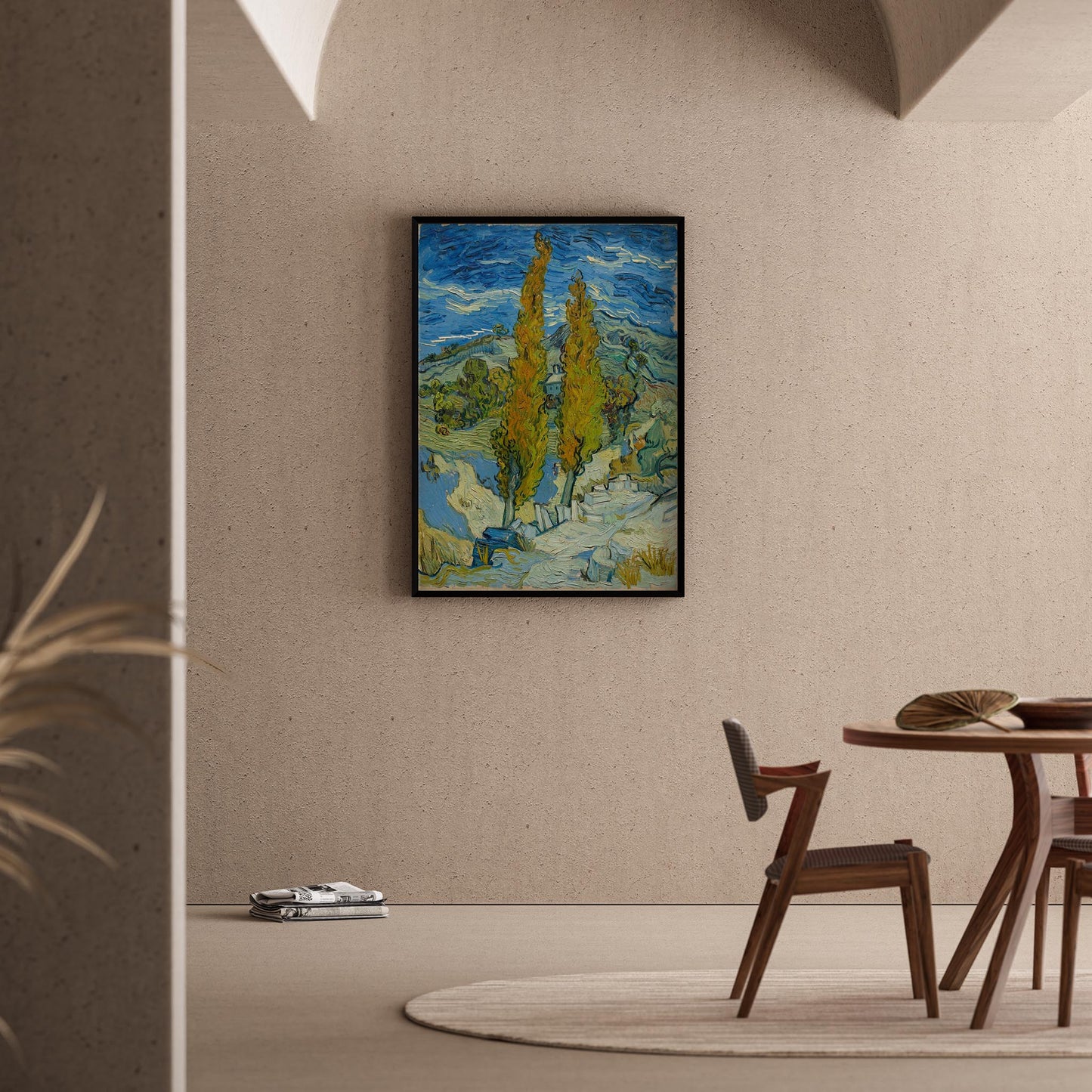 İki Servi - Vincent Van Gogh Ahşap Duvar Tablosu