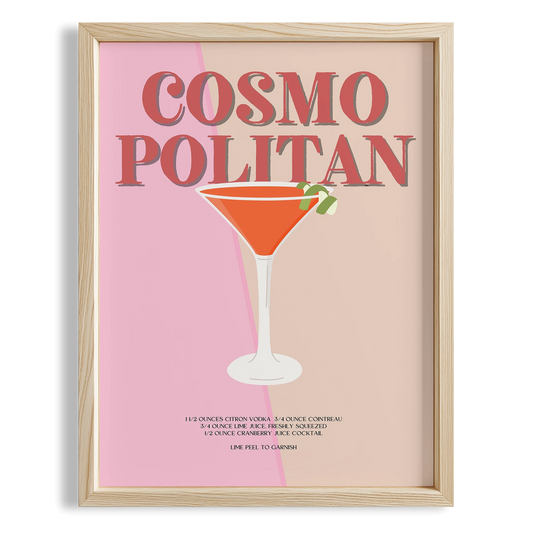 Cosmopolitan Kokteyli Mutfak Duvar Tablosu