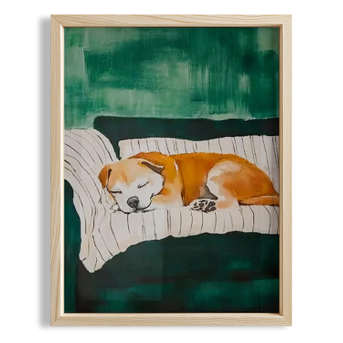 Köpek Portre IV - Yavru Boxer Çizgili Zümrüt
