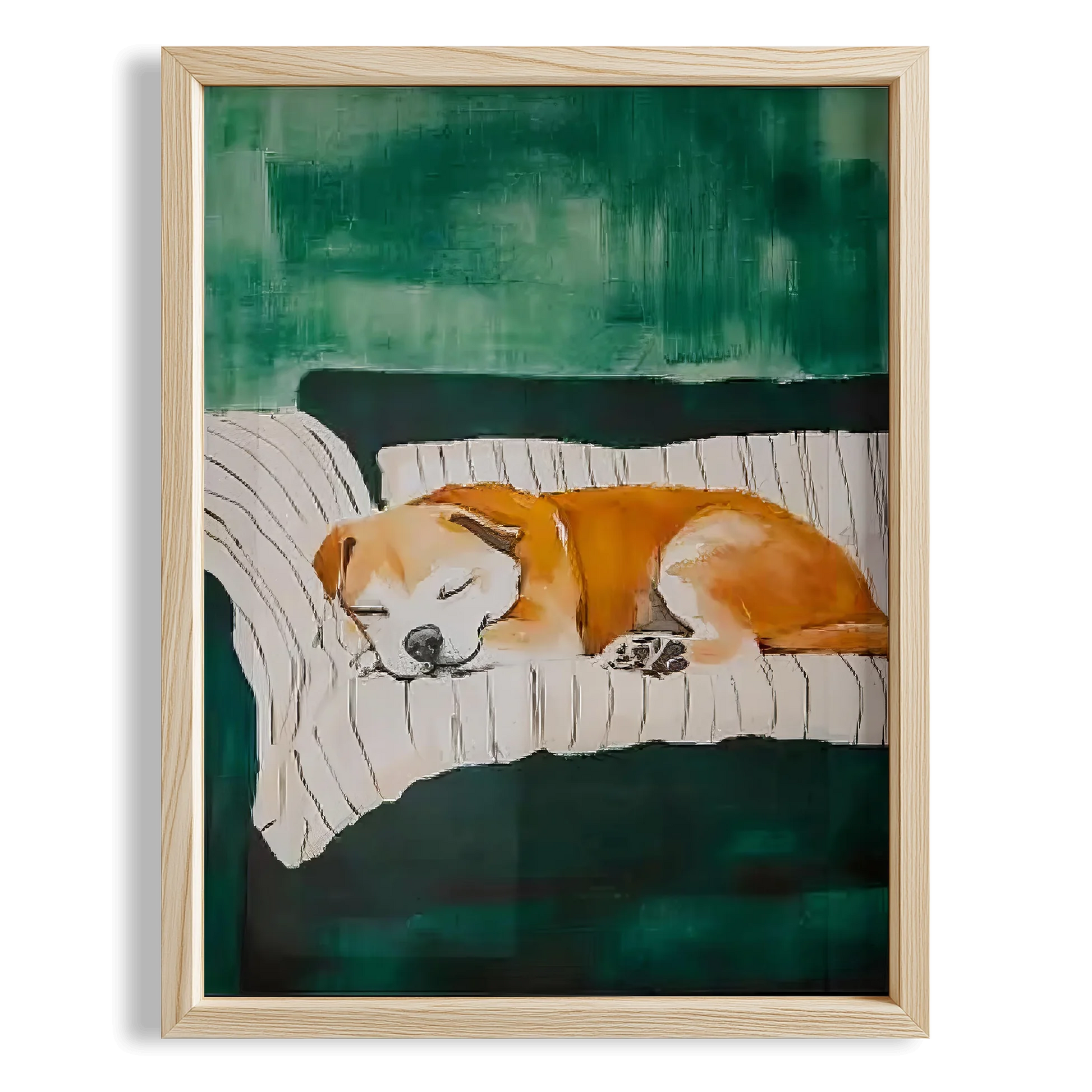 Köpek Portre IV - Yavru Boxer Çizgili Zümrüt