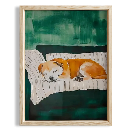 Köpek Portre IV - Yavru Boxer Çizgili Zümrüt