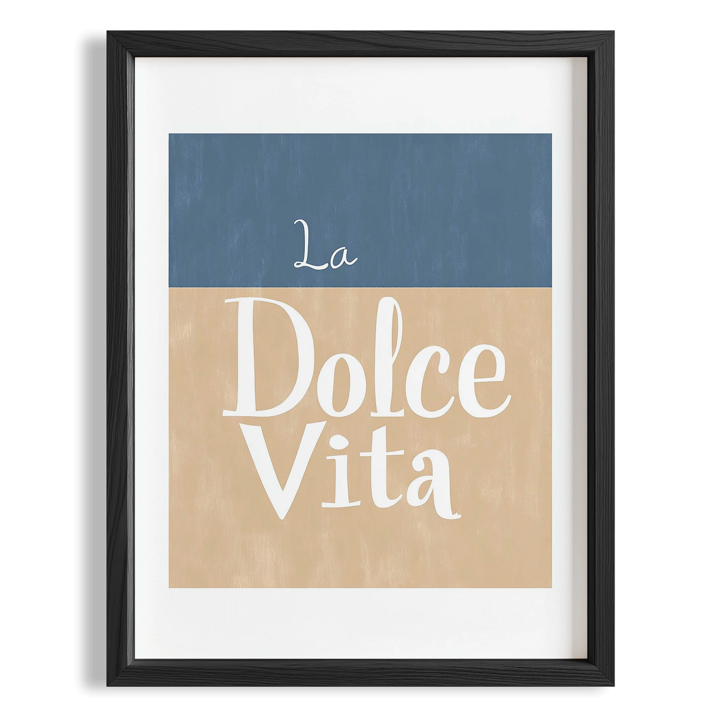 La Dolce Vita Minimal İtalyanca Tipografi Mutfak Duvar Tablosu