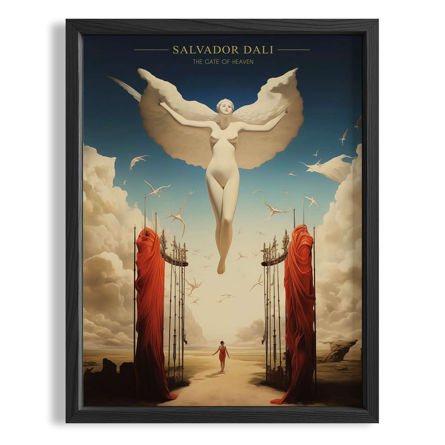 Yükseliş - Salvador Dali Ahşap Duvar Tablosu