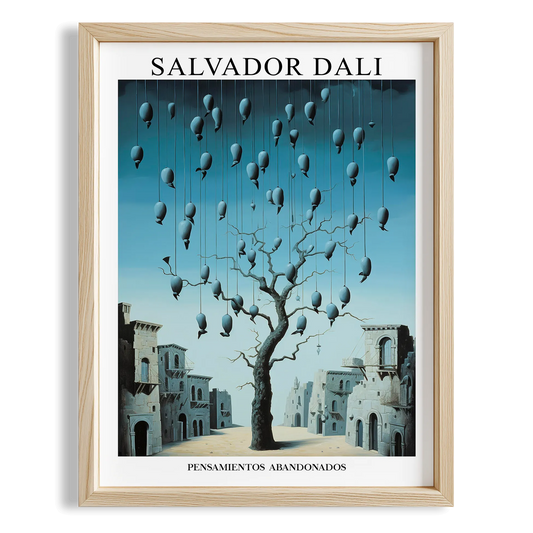 Düşen Kuşlar - Salvador Dali Ahşap Duvar Tablosu
